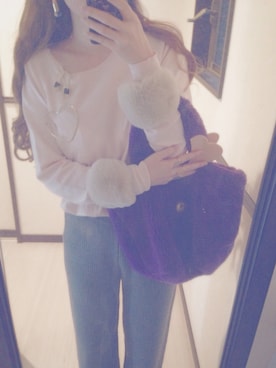 「アイテム（ハンドバッグ）」を使った、みさん（レディース・154cm・20代）の冬コーディネート