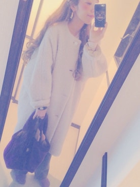 「アイテム（ハンドバッグ）」を使った、みさん（レディース・154cm・20代）の冬コーディネート