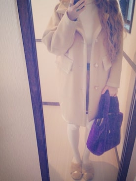 「アイテム（トートバッグ）」を使った、みさん（レディース・154cm・20代）の冬コーディネート