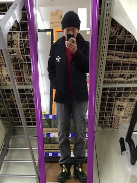 「sneakers」｜「アイテム（モッズコート）」を使った、Tkd Kengoさん（メンズ・176cm）の秋コーディネート