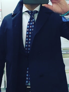 「nanamica（ナナミカ）のアイテム（ステンカラーコート）」を使った、コキたんさん（メンズ・168cm）の秋コーディネート