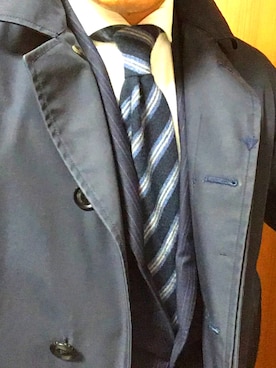 「nanamica（ナナミカ）のアイテム（ステンカラーコート）」を使った、コキたんさん（メンズ・168cm）の秋コーディネート