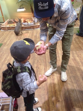 「PRODUCT（street）（プロダクト）のアイテム」を使った、yuuuuuuさん（キッズ・90cm）の秋コーディネート