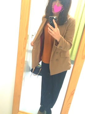 「CECIL McBEE（セシルマクビー）のアイテム（テーラードジャケット）」を使った、takenocoさん（レディース・161cm）の冬コーディネート