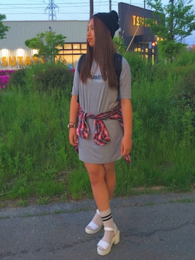 「Dosch（ドスチ）のアイテム（シャツ/ブラウス）」を使った、熊野  里香さん（レディース・159cm）の春コーディネート