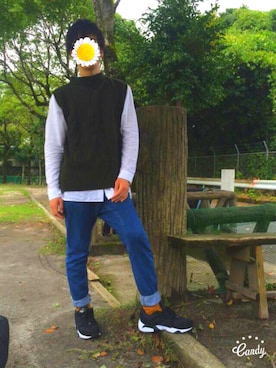 たんけんさん（メンズ・178cm）の秋コーディネート