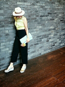 「hat」｜aguriさん（レディース・160cm）の夏コーディネート