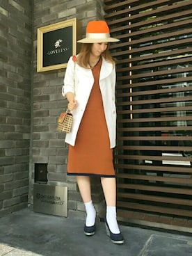 「アイテム（トレンチコート）」を使った、aguriさん（レディース・160cm）の春コーディネート