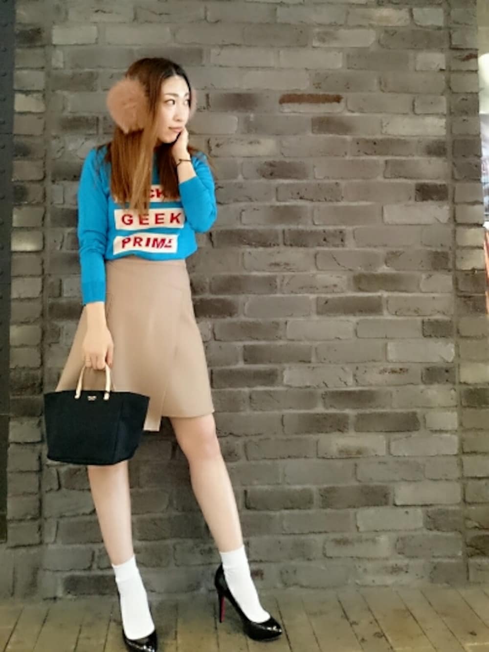 台形スカート タイトスカート　カルヴェン 34 CARVEN スカート（CARVEN(カルヴェン) / スカート/34/ウール/NVY