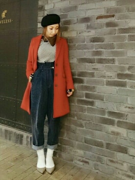 「doublet（ダブレット）のアイテム（パンツ）」を使った、aguriさん（レディース・160cm）の秋コーディネート