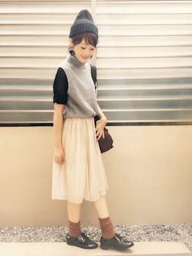 「ルーズソックス」｜syk***さん（レディース・158cm・30代）の秋コーディネート