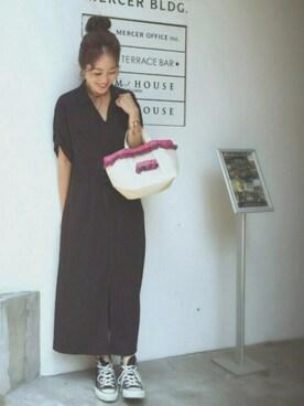 「ラリエット」｜「アイテム（その他）」を使った、syk***さん（レディース・158cm）の夏コーディネート