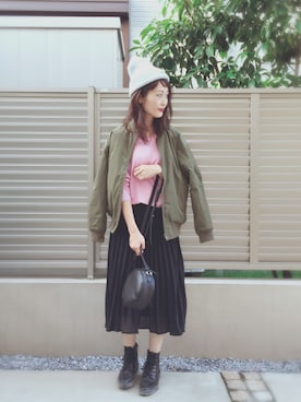 「アイテム（ピアス（両耳用））」を使った、syk***さん（レディース・158cm・30代）の秋コーディネート