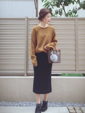 「アイテム（ピアス（両耳用））」を使った、syk***さん（レディース・158cm・30代）の秋コーディネート