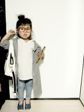 「archives（アルシーヴ）のアイテム」を使った、waka_0115さん（キッズ・90cm）の冬コーディネート