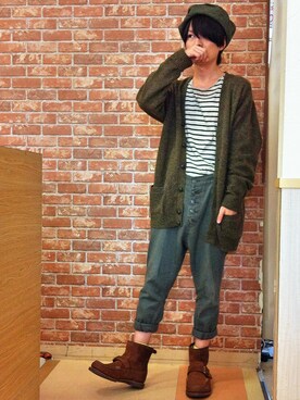 「BACK NUMBER（バックナンバー）のアイテム（ブーツ）」を使った、chanさん（メンズ・162cm）の秋コーディネート