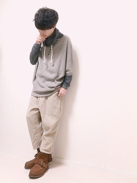 「BACK NUMBER（バックナンバー）のアイテム（ブーツ）」を使った、chanさん（メンズ・162cm）の春コーディネート