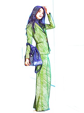 「VERSACE（ヴェルサーチ）のアイテム（スカート）」を使った、TOMOHIROさん（メンズ・167cm）の春コーディネート