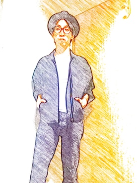 「Yves Saint Laurent（イヴサンローラン）のアイテム（Tシャツ/カットソー）」を使った、TOMOHIROさん（メンズ・167cm）の夏コーディネート