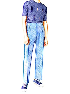 「sandro（サンドロ）のアイテム（パンツ）」を使った、TOMOHIROさん（メンズ・167cm）の夏コーディネート