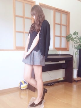 「キュロット」｜「アイテム（その他シューズ）」を使った、Rioさん（レディース・165cm）の秋コーディネート
