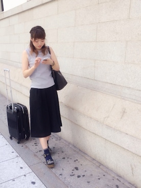 Rie Kitadeさん（レディース・155cm）の夏コーディネート