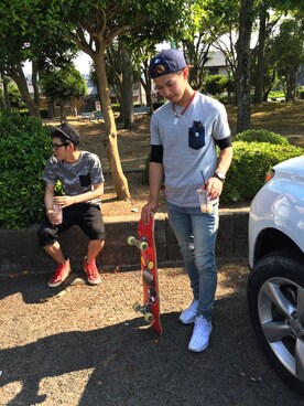 でつおさん（メンズ・170cm）の春コーディネート