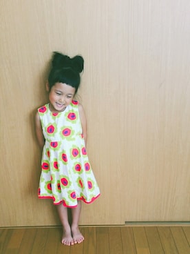 「アイテム（ワンピース/ドレス）」を使った、わらしちゃん😻さん（キッズ・100cm）の秋コーディネート