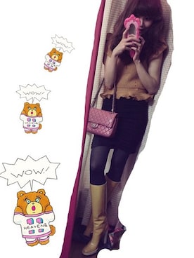 「chanel」｜「アイテム（レインシューズ）」を使った、かぼかぼりんりんさん（レディース・163cm）の春コーディネート