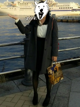 koconakoさん（レディース・162cm）の冬コーディネート