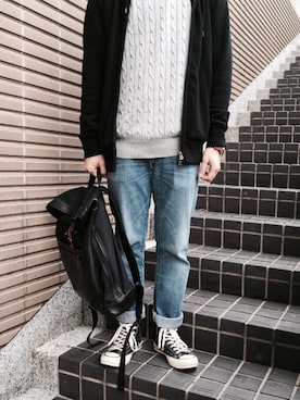 「COACH」｜「アイテム（その他アウター）」を使った、initium_apparelさん（メンズ・168cm）の秋コーディネート
