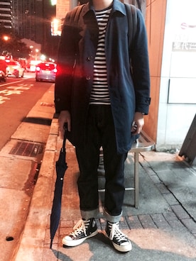 「comme des garcons play」｜initium_apparelさん（メンズ・168cm）の秋コーディネート