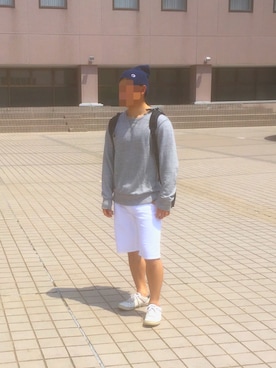 「VOLCOM（ボルコム）のアイテム（バックパック/リュック）」を使った、みーどらごん。さん（メンズ・167cm）の夏コーディネート