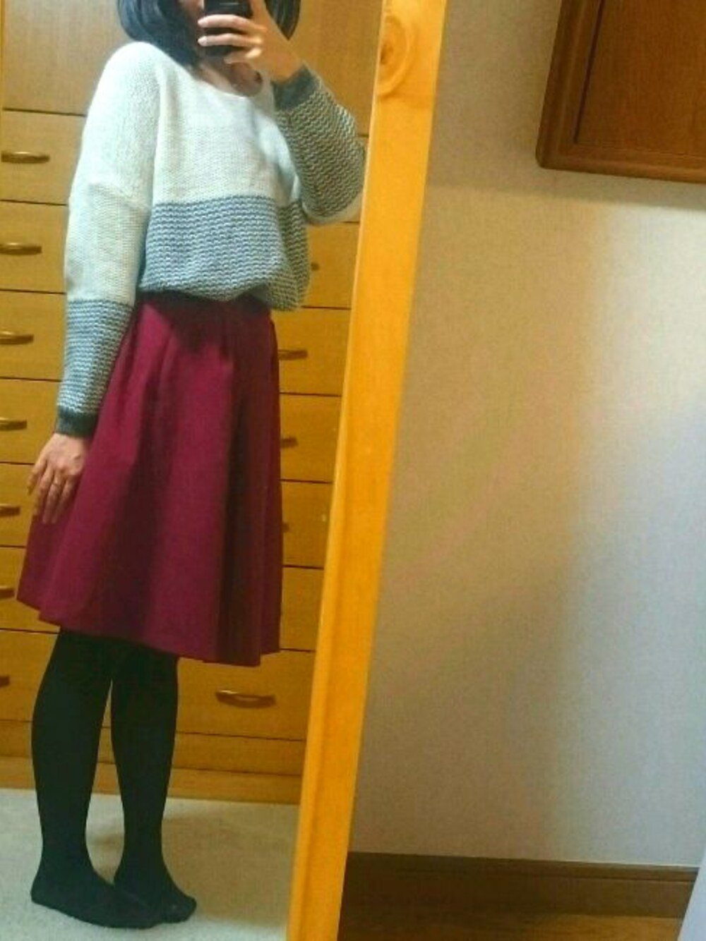 ☆宮崎あおいさんCM着用☆ポンチフレアロングスカートを使った