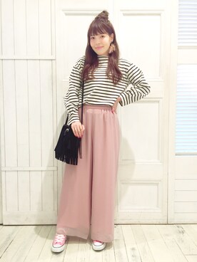 わたなべちひろさん（レディース・157cm）の冬コーディネート