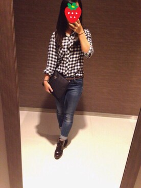 「MAJESTIC LEGON（マジェスティックレゴン）の切替ショートブーツ（ブーツ、ブラウン系）」を使った、ａｙａｐａｎさん（レディース・156cm）の秋コーディネート