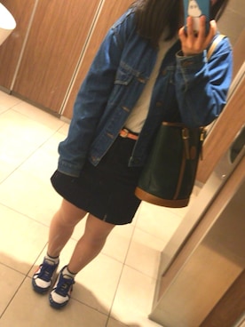 「TDL」｜「アイテム（デニムジャケット）」を使った、ａｙａｐａｎさん（レディース・155cm）の春コーディネート