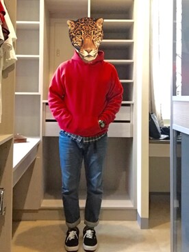 「MtDesign3776（マウントデザインサンナナナナロク）のアイテム」を使った、EvanChenさん（メンズ・172cm）の春コーディネート