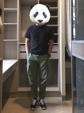 「PROVIDERのアイテム」を使った、EvanChenさん（メンズ・172cm）の春コーディネート