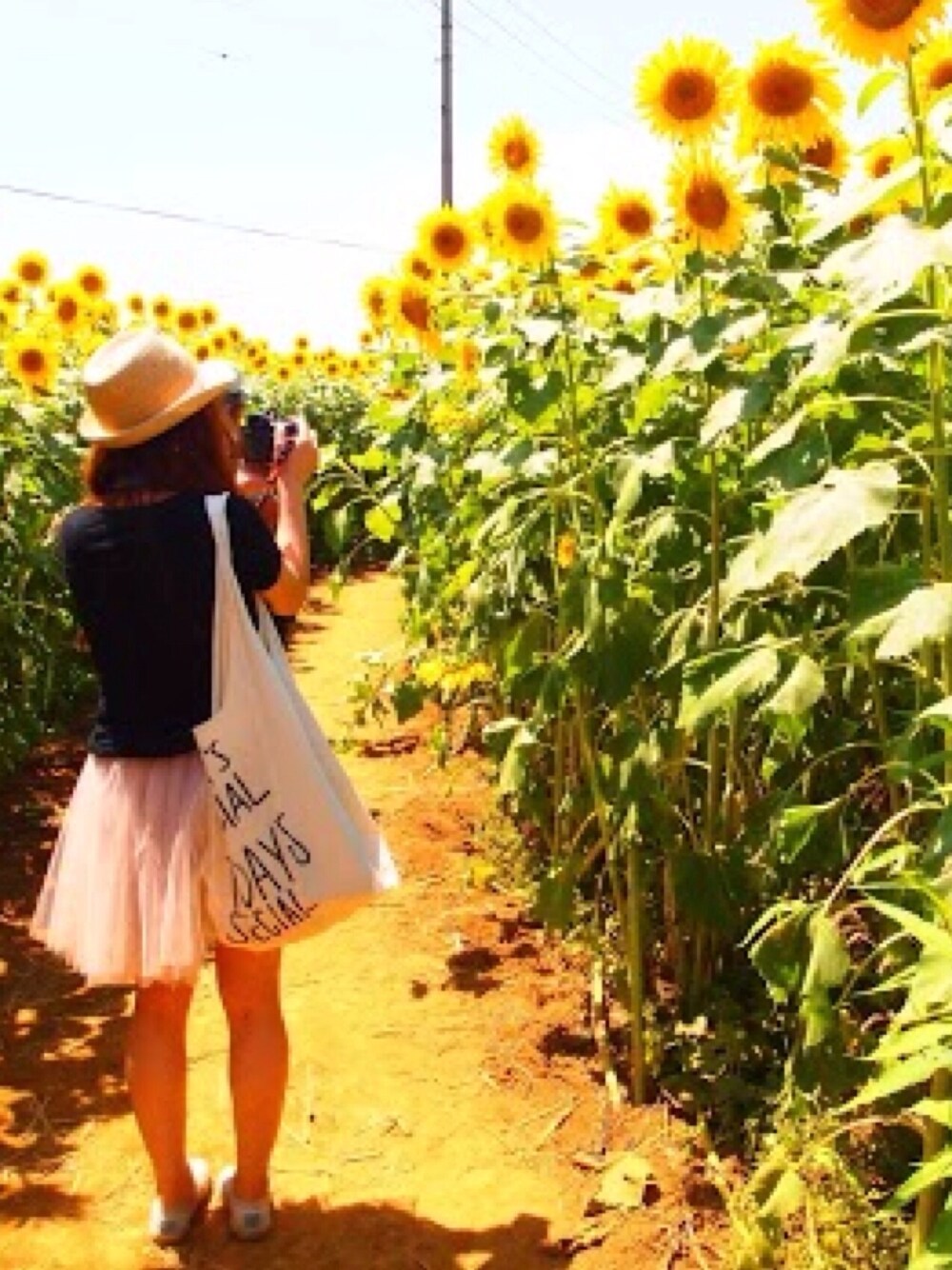 ベージュ系のスカート、ベージュ系のスニーカー、ピンク系のブレスレットを着用したレディースの冬コーディネートの1枚目の写真