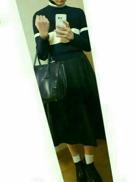「11月」｜「アイテム（スカート）」を使った、SH.さん（レディース・168cm）の秋コーディネート