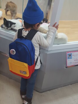 「F.O.KIDS（エフオーキッズ）のアイテム（バッグ）」を使った、itsuuu(･ω･)さん（キッズ・100cm）の冬コーディネート