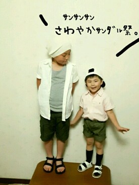 「サンサンサンさわやかサンダル祭」｜kenta2011さん（キッズ・110cm）の夏コーディネート