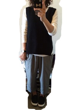 「ANOTHER BRANCH（アナザーブランチ）のアイテム（パンツ）」を使った、mihiroさん（レディース・149cm）の秋コーディネート