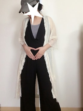 「flower」｜「アイテム（オールインワン・サロペット）」を使った、KOKKO*さん（レディース・153cm）の夏コーディネート