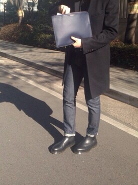 「A.P.C.（アーペーセー）のアイテム（ブーツ）」を使った、서성원さん（メンズ・177cm）の夏コーディネート