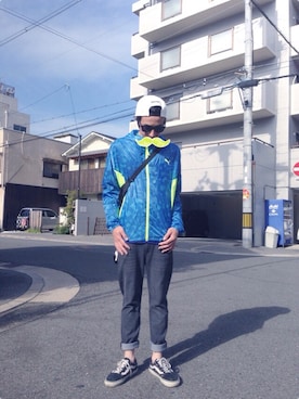 「ナイロンパーカー」｜「アイテム（腕時計）」を使った、endyさん（メンズ・172cm）の秋コーディネート