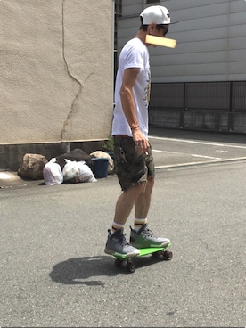 「SUBLIME（サブライム）のアイテム（トップス）」を使った、endyさん（メンズ・172cm）の夏コーディネート