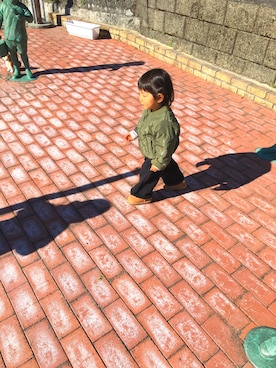「1歳児」｜「アイテム（ブルゾン）」を使った、Hne2さん（レディース・166cm）の冬コーディネート
