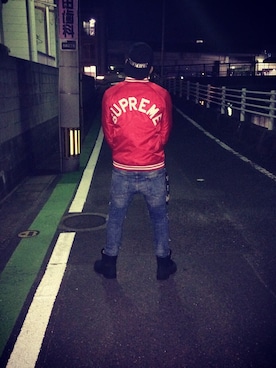 「Timberland（ティンバーランド）のアイテム（ブーティ）」を使った、jr headzさん（メンズ・177cm）の冬コーディネート